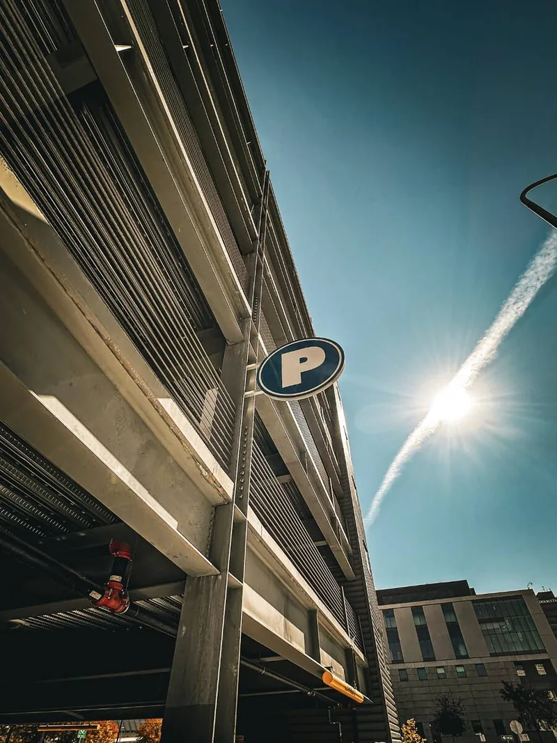 Stillwater Parking Garage exterior in downtown Billings